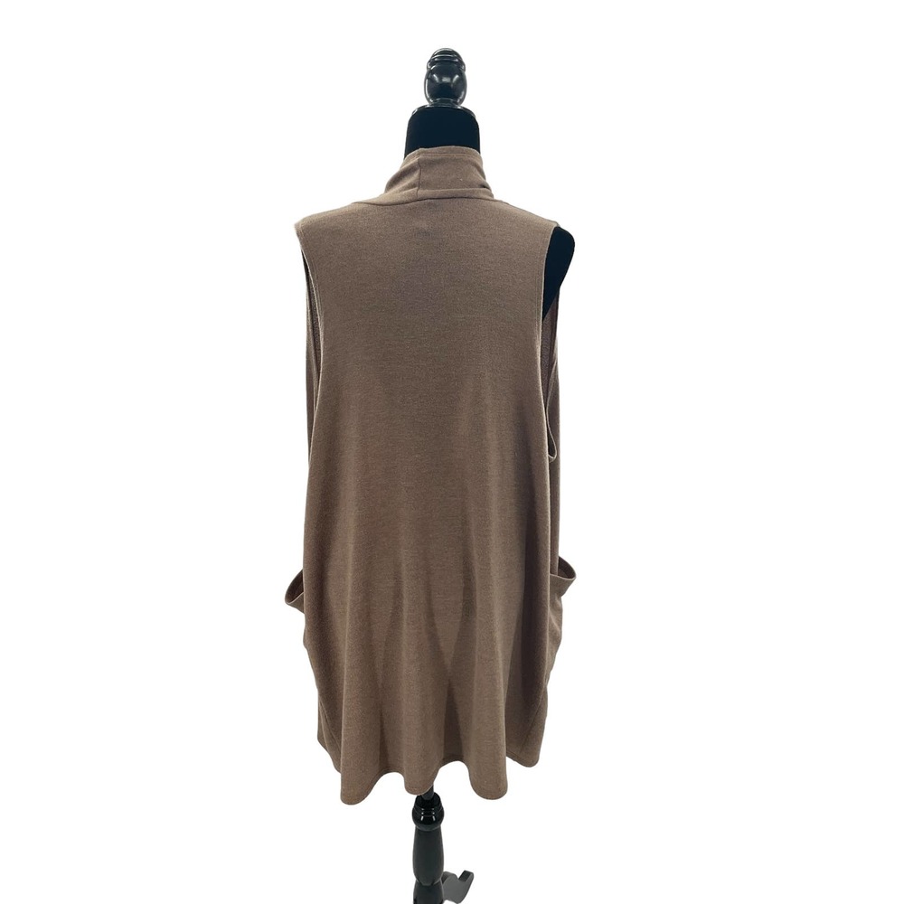 Honeyme curvy sleeveless cartigan XL Brown - Picture 2 of 4